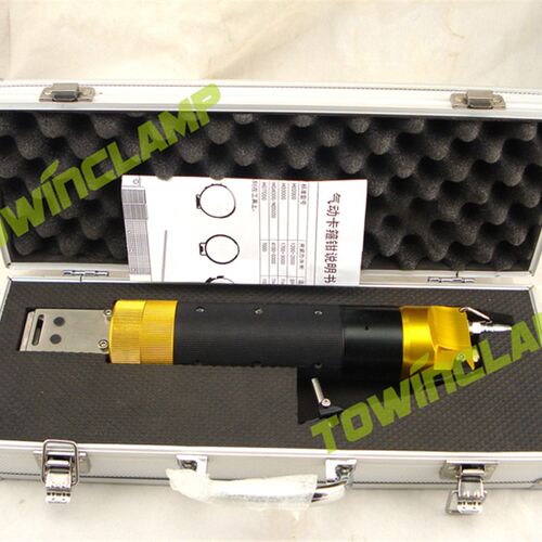 天远单耳卡箍专用手持式气动卡钳 TM3000,保证卡箍耳部夹紧效果