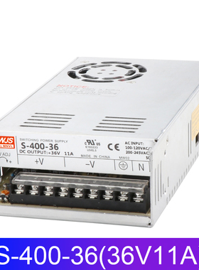 明伟400W工控开关电源S-400-24V16.6A 12V33A15V26.5A5V80A36V27V