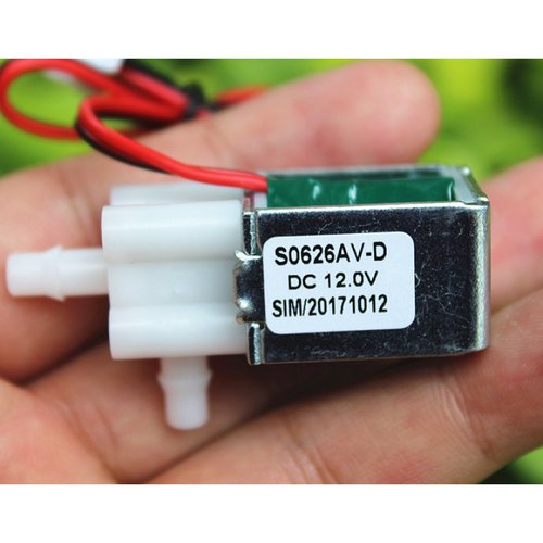 DC12V常闭型 微型电磁水气阀 小型电动泄气排气阀门 浇花电磁水阀