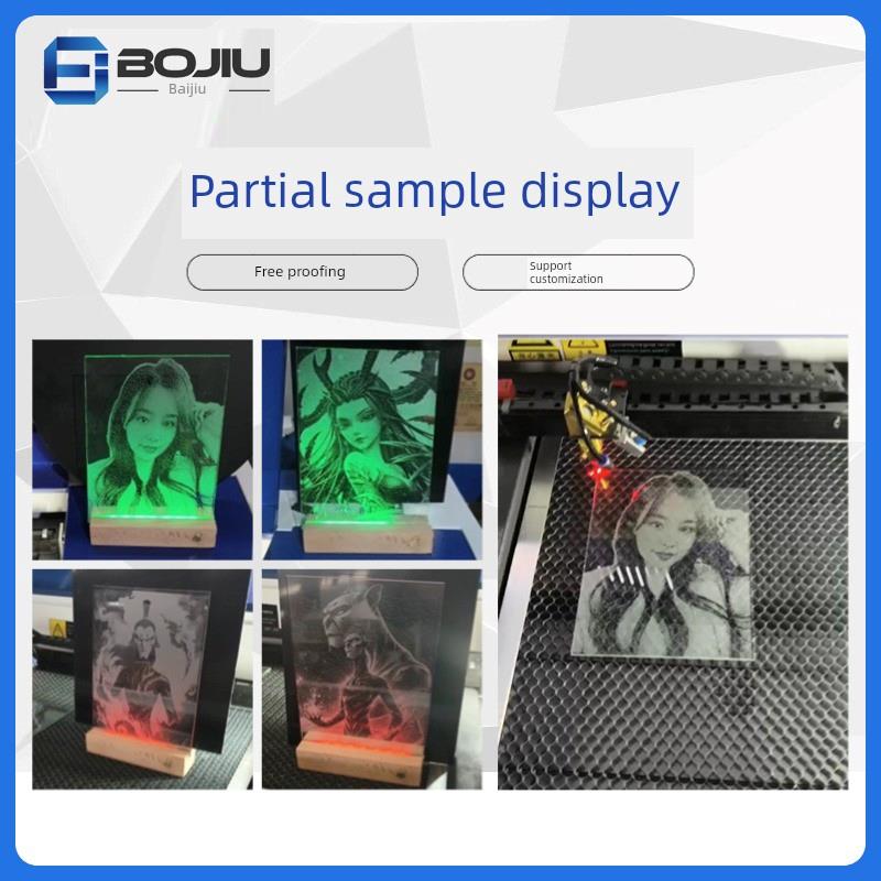 锤子画玻璃画激光雕刻机