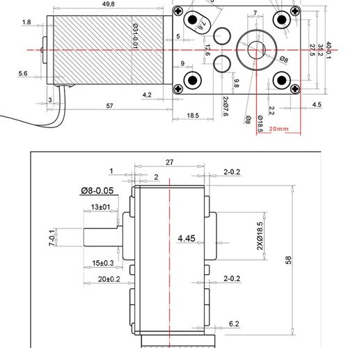 大扭力直角5840-31ZY蜗轮蜗杆微小型马达12v24v调速直流减速电机