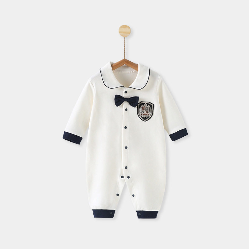 婴儿连体衣a类棉春秋季宝宝衣服