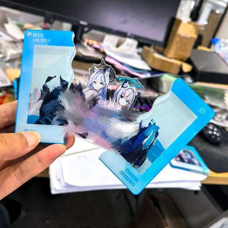 蔚蓝档案抽拉亚克力立牌可换衣挂件星野阿露砂狼白子二次元摆件