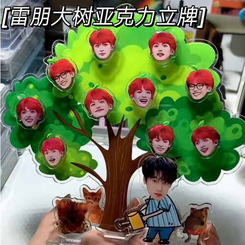 雷朋可旋转亚克力立牌桌面摆件