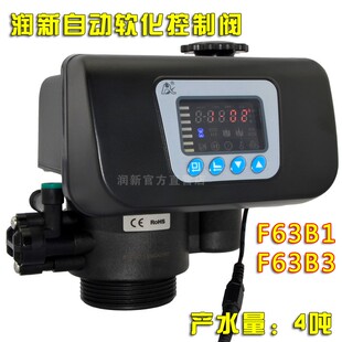 润新官方店 全自动软化阀 4吨树脂软水控制阀 F63B1 F63B3 63504S