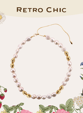 2025新品RC Retro Chic意大利复古首饰 伊甸园果实珍珠项链