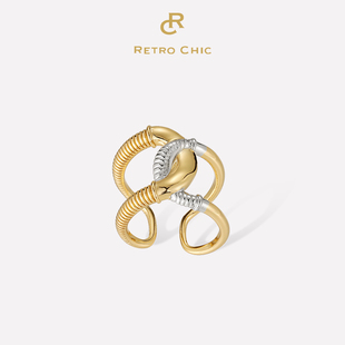 【迪丽热巴同款】Retro Chic意大利复古时尚首饰罗马斗兽场戒指女