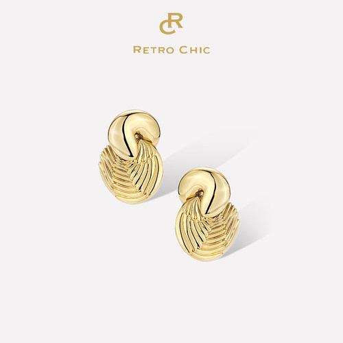 RetroChic荷鲁斯羽翼耳环
