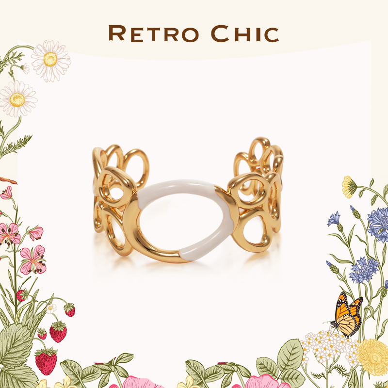 RetroChic涟漪手镯精致小众设计