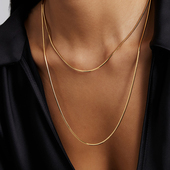 首饰 Chic意大利复古时尚 藤蔓蛇骨链小众轻奢高级感项链 Retro