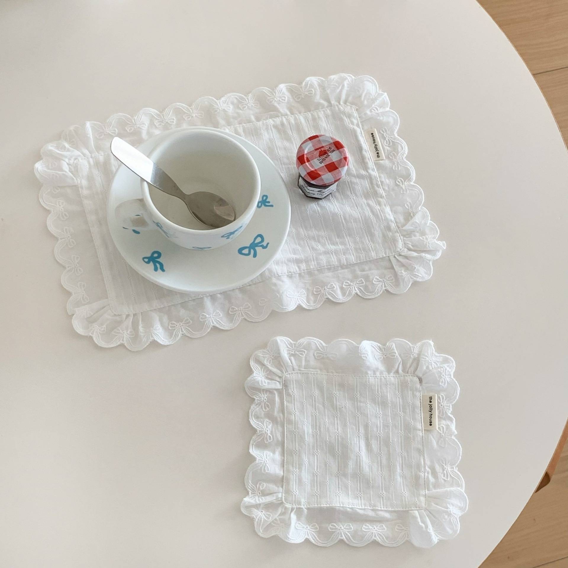 法式ins风蕾丝花边餐垫台面布艺
