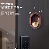 入户响声大铃铛挂件挂饰铜门铃门挂纯铜日式 小风铃 开门提醒吸门式