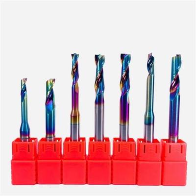 进口数控钨钢涂层8mm单刃仿形铣刀断桥铝合金门窗锁孔金刚石钻头