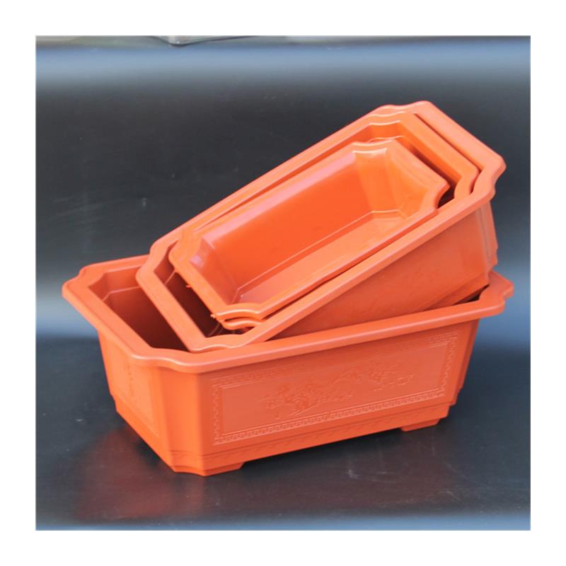 四方塑料花盆 多边形长方形花边盆景盆花卉育苗种菜专用包邮