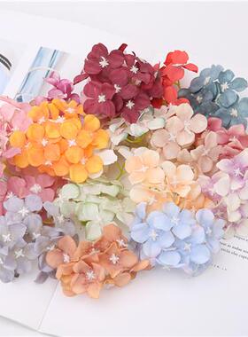 彷真绣球花 假花绢花 diy手工花环胸花材料 婚庆婚礼花墙拱门装饰