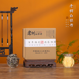 福鼎白茶官方旗舰店梅伯珍2017年老树白牡丹500g特级白牡丹散茶叶