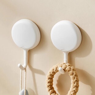 免打孔挂钩强力粘钩胶塑料承重浴室厨房无痕毛巾贴墙钩子架高级感