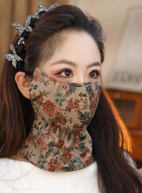 长款护脖口罩女秋冬季加绒