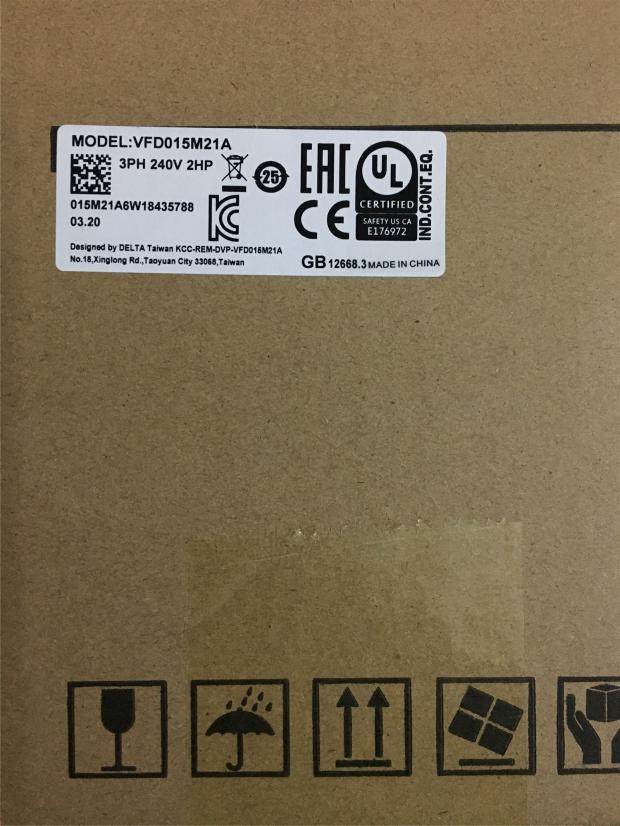 台达变频器VFD015M43B VFD-M 380V 460V 1.5KW 全新原装质保一年