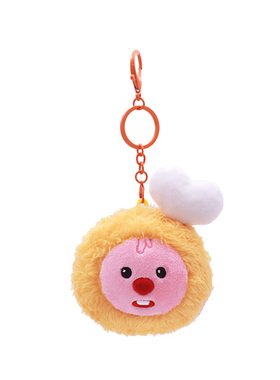 正版LOOPY小海狸解压球挂件书包钥匙扣玩偶女孩儿童毛绒生日礼物