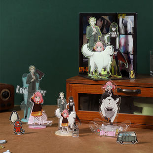 KKV正品 饰立牌 青壹坊间谍过家家亚克力摆件阿尼亚周边场景桌面装