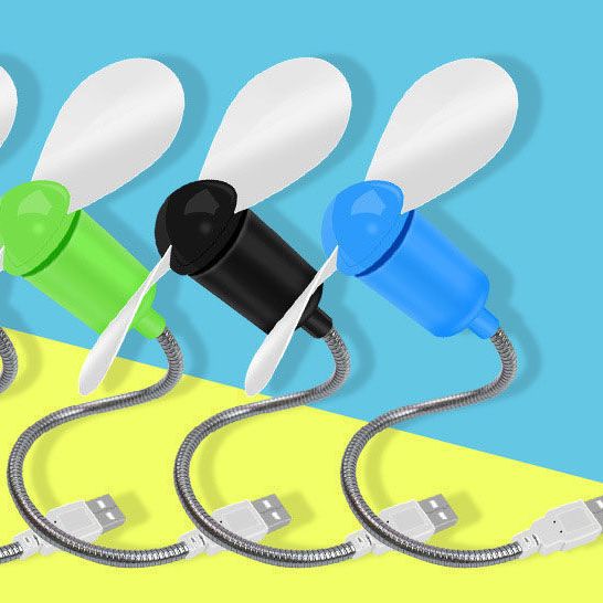 随身迷你蛇形小风扇电脑笔记本USB移动电源风扇桌面风扇电扇静音