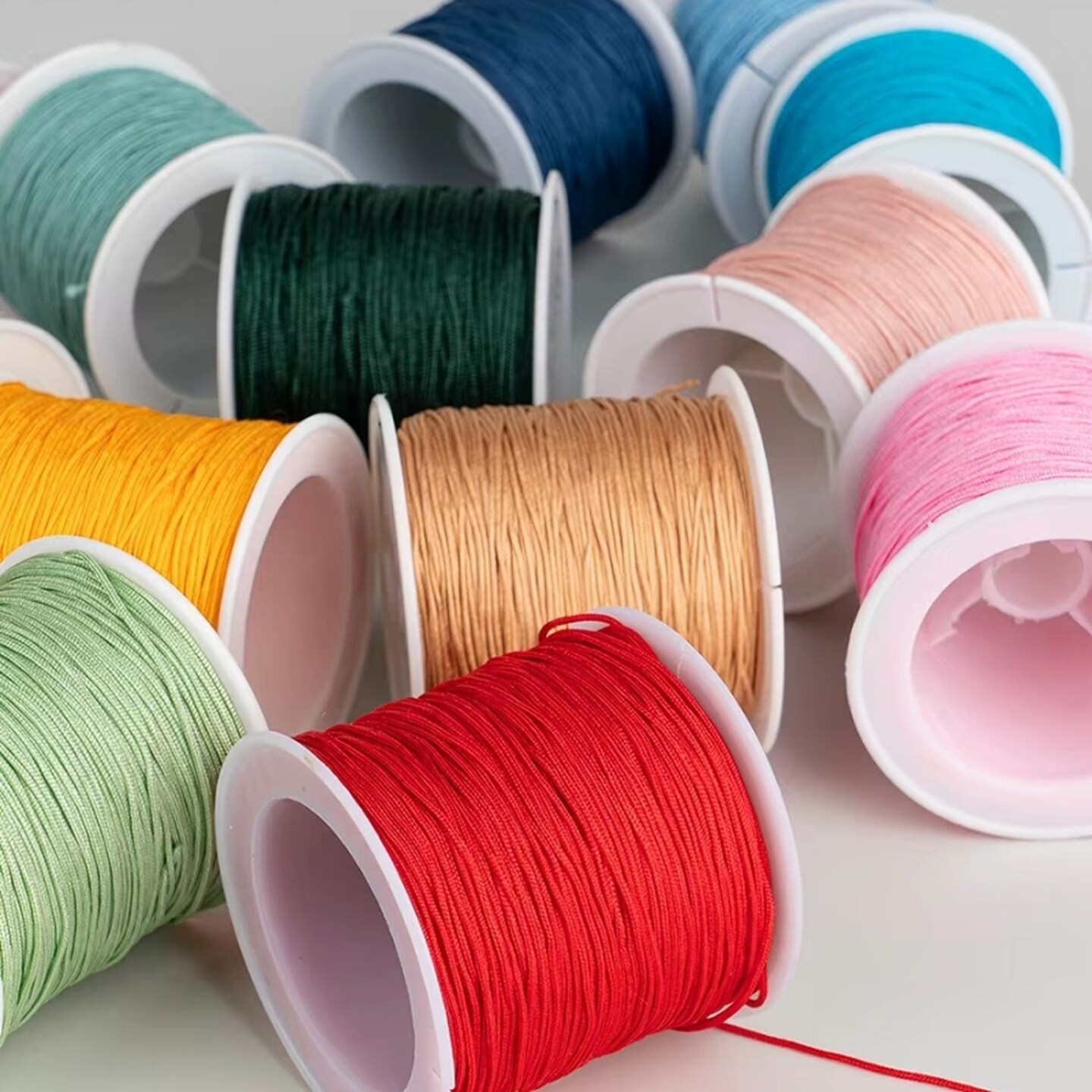 73号玉线编织细款手串穿线弹力绳吊坠项链绳子猴头手串珠绳蜜蜡线