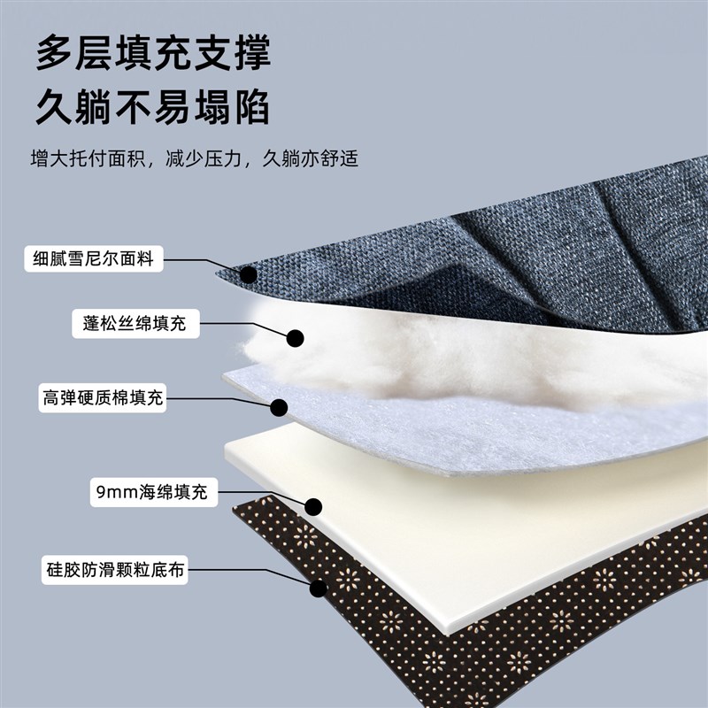 躺椅垫子防滑四季通用休闲椅子坐垫靠垫一体可水洗毛绒加厚座垫