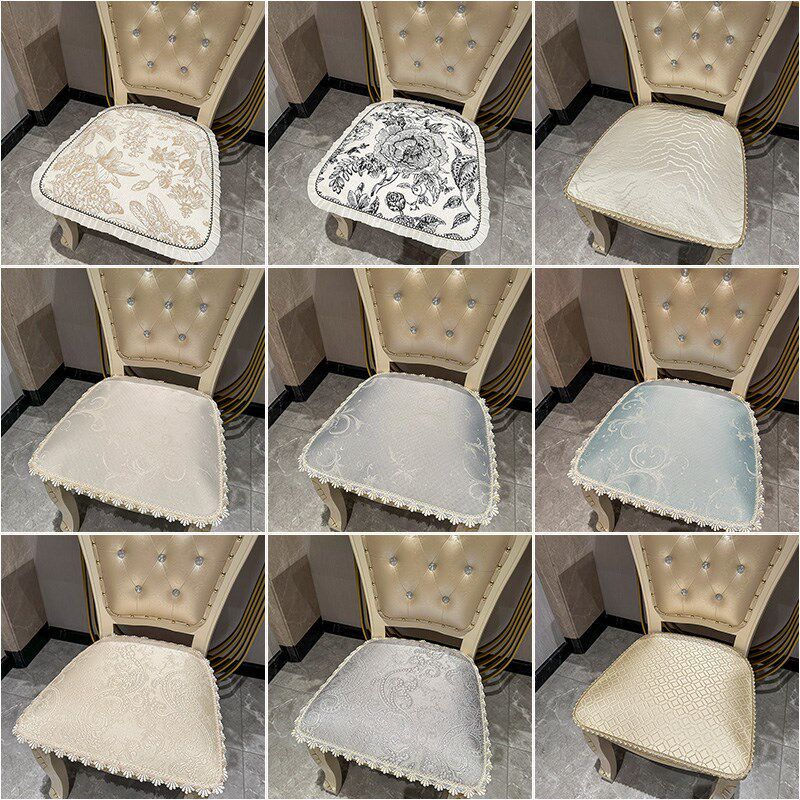 椅子坐垫四季通用弧形欧美餐桌椅垫防滑高端薄款现代简约2025新款