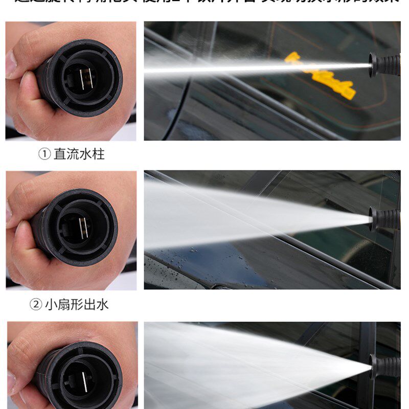 高压洗车水枪家用洗车泵配件380黑猫清洗机喷头喷枪强力清洗配件