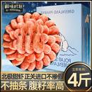 北极甜虾北极熊北极虾头腹籽冰虾新鲜鲜活速冻即食海鲜大虾非刺身