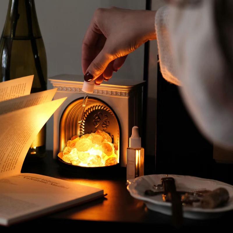 无火香薰灯壁炉晶石香薰礼盒艺术家居摆件气氛灯闺蜜生日节日礼物