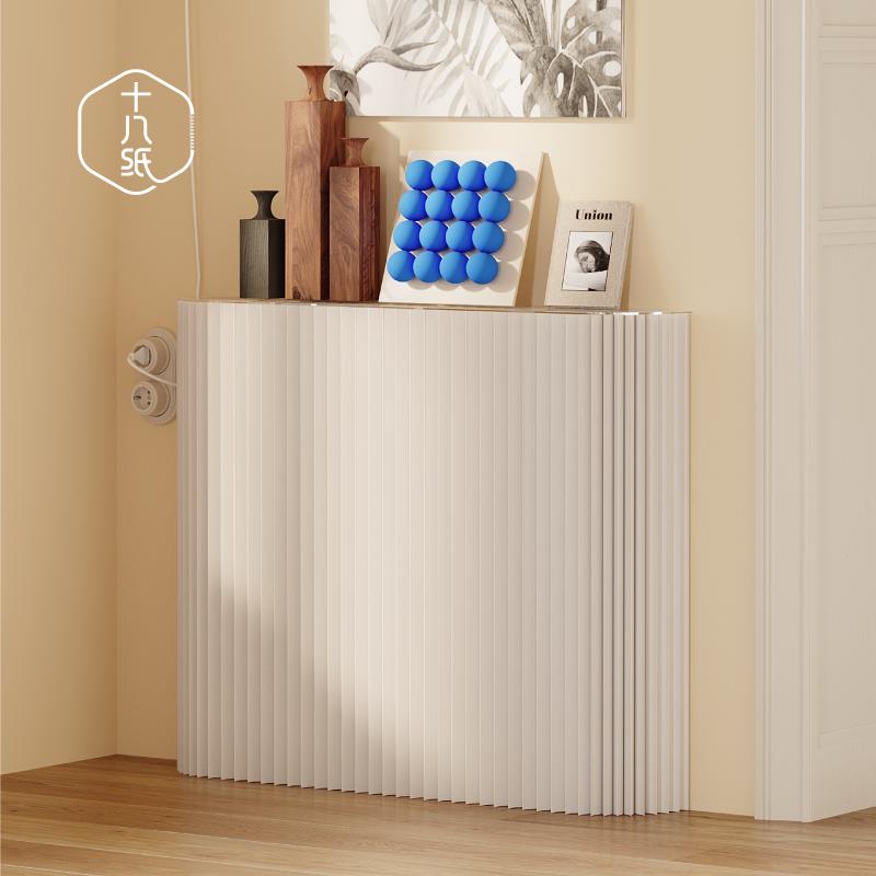 十八纸墙壁置物架展架墙上置物展示架免打孔一字板搁板收纳架书架