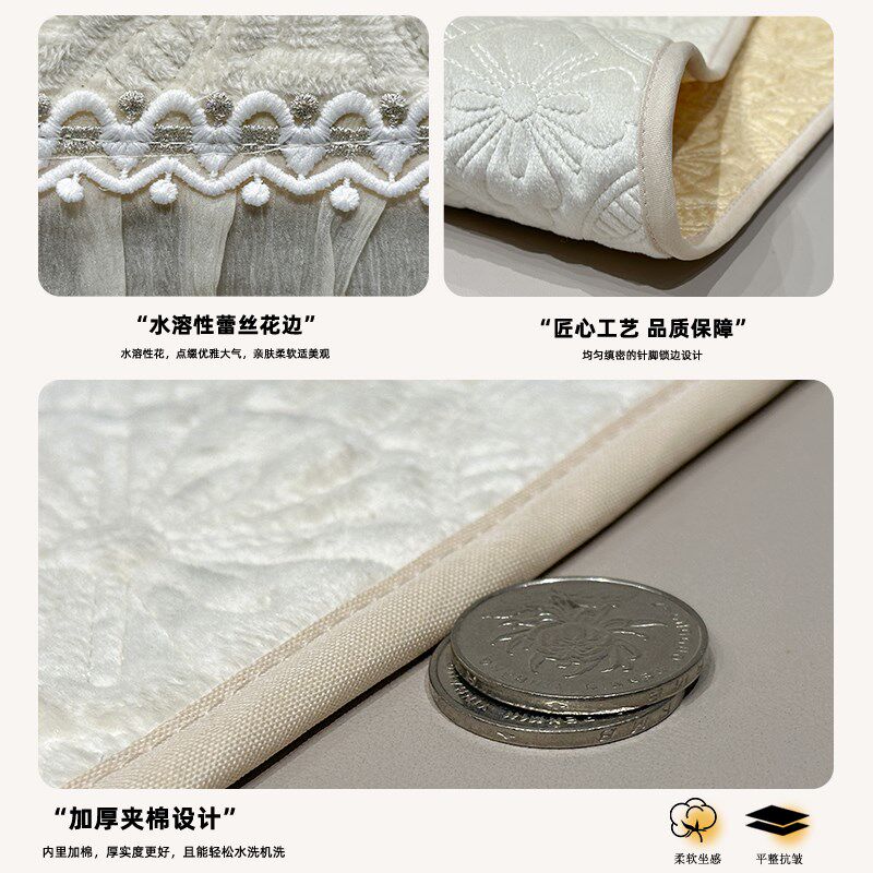 精选2024新款沙发垫冬季加厚毛绒防滑轻奢高级感简约现代坐垫套罩