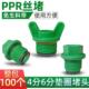 PPR水管堵头4分堵头20 2丝堵免生料带胶外牙斗头垫圈整包 6分25x1