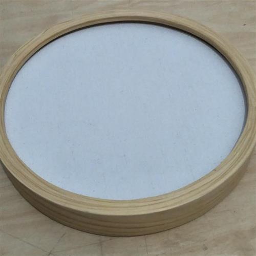 纯实木圆形油画内外框全套 国画挂墙框十字星装裱 原木框定做包邮