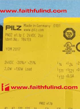 议价Pilz 784133 皮尔磁安全继电器 PNOZ e1.1p C 24VDC 2so