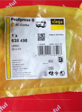 议价Viega 638498 德房家卡接接头 2666 SC-Contur Profipress G