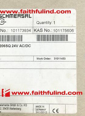 议价Schmersal 101173934 施迈赛安全继电器 SRB206SQ 24V AC/DC