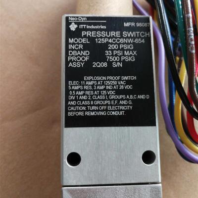 议价125P4CC6NW-654 开关 200 psig 125P4CC6NW-654