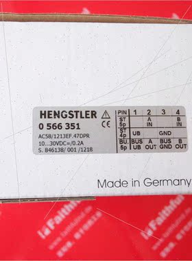 议价Hengstler 0566351 亨士乐编码器 AC58/1213EF.47DPR 566 351