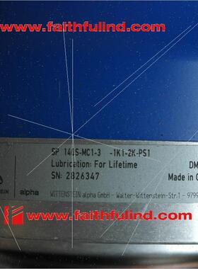 议价Wittenstein Alpha SP 140S-MC1-3-1K1-2K PS1 威腾斯坦齿轮