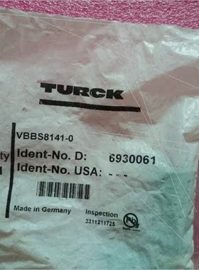 议价TURCK图尔克 VBBS8141-0 6930061
