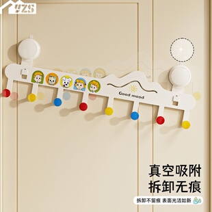 多巴胺旋转吸盘联排挂钩免打孔强力承重浴室厨房玄关卧室门后粘钩