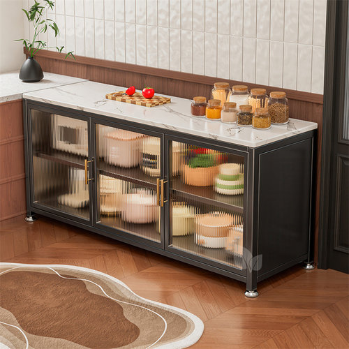 岩板厨房置物架餐边多层储物柜