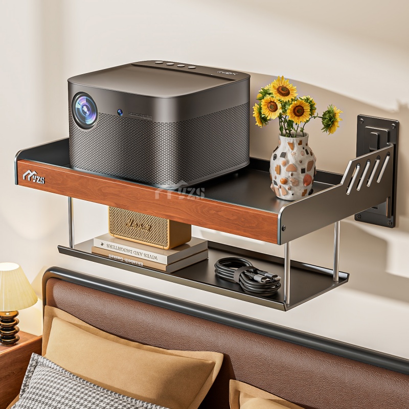 投影仪支架墙上壁挂床头置物架