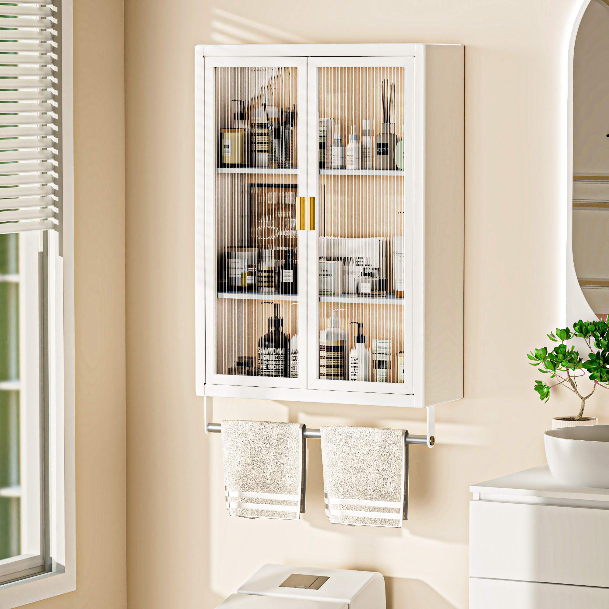 壁挂式储物柜墙上吊柜下收纳架带柜门免打孔防尘调味料置物架,家庭/个人清洁工具,浴室角架/置物架,淘宝优惠券,粉丝福利购,淘宝优惠卷