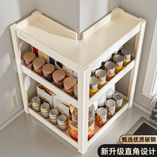 厨房转角调料品置物架90度台面架