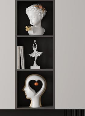 轻奢高档电视柜壁龛摆件现代简约家里客厅酒柜办公室柜艺术装饰品