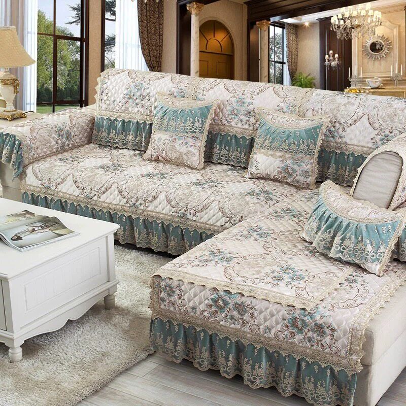 欧式沙发垫四季通用2025新款轻奢高级感防滑坐垫贵妃全包沙发套罩